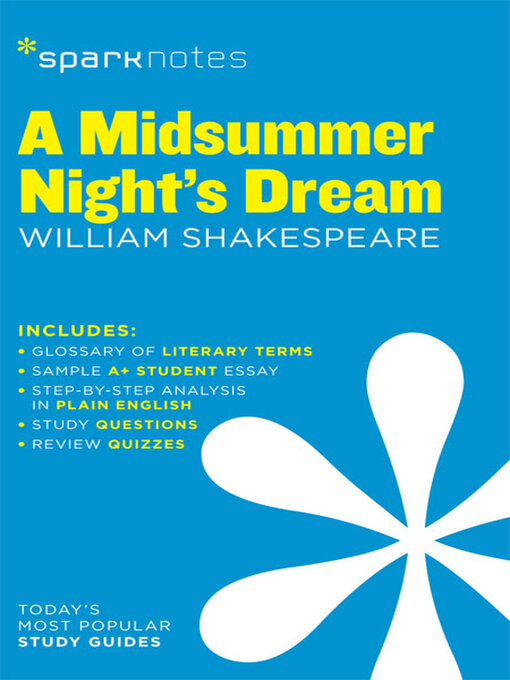Title details for A Midsummer Night's Dream SparkNotes Literature Guide by SparkNotes - Available